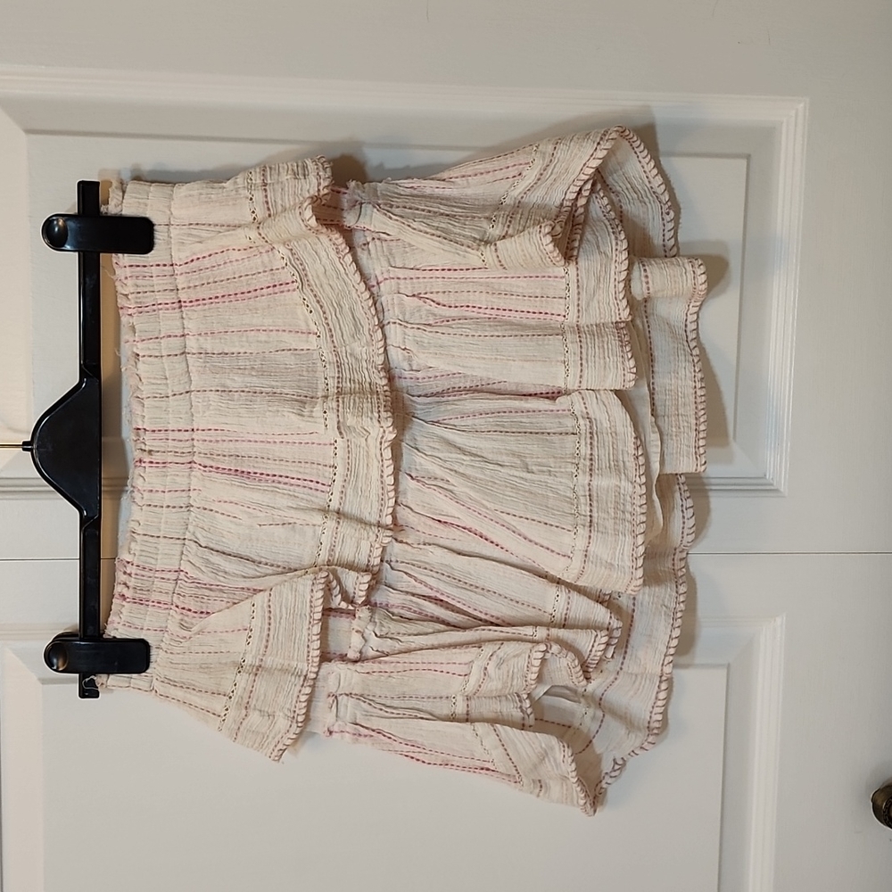 LoveShackFancy Tiered Mini Skirt